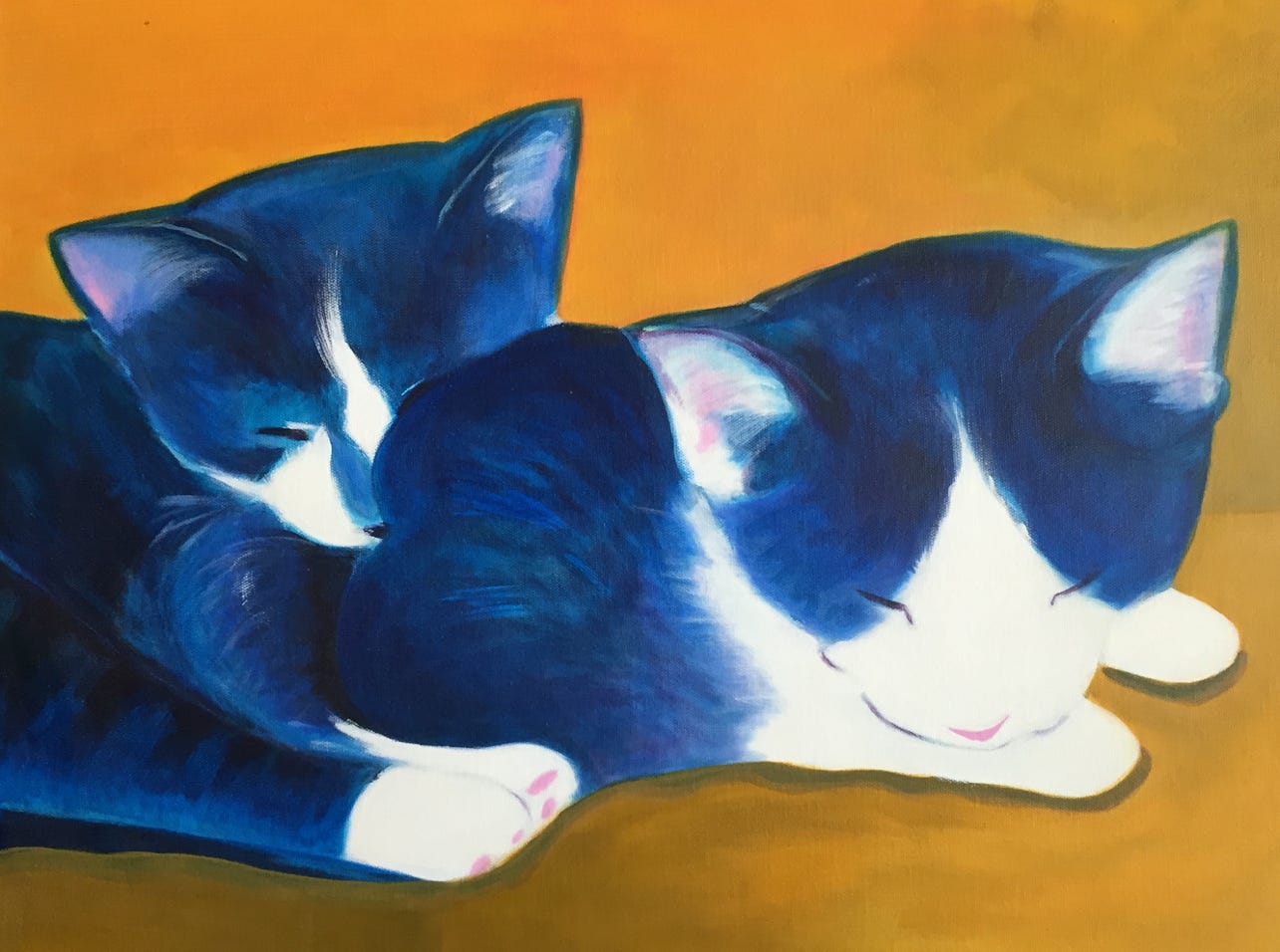 Painting of cats.